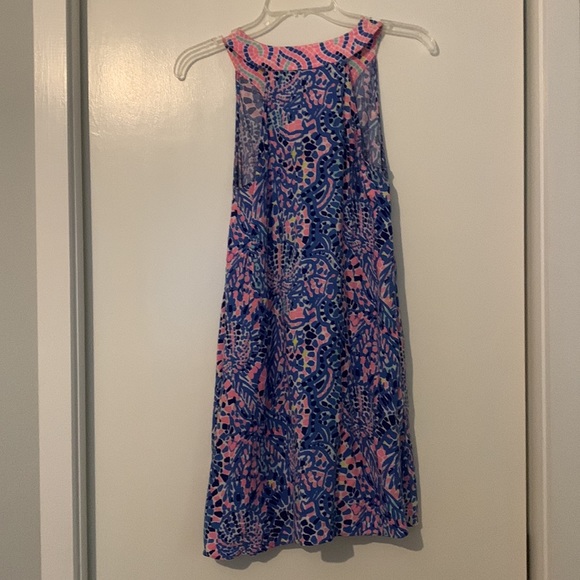 EUC Lilly Pulitzer Achelle Swing Dress in Multi Tic Tac Tile sz XXS - Picture 4 of 9